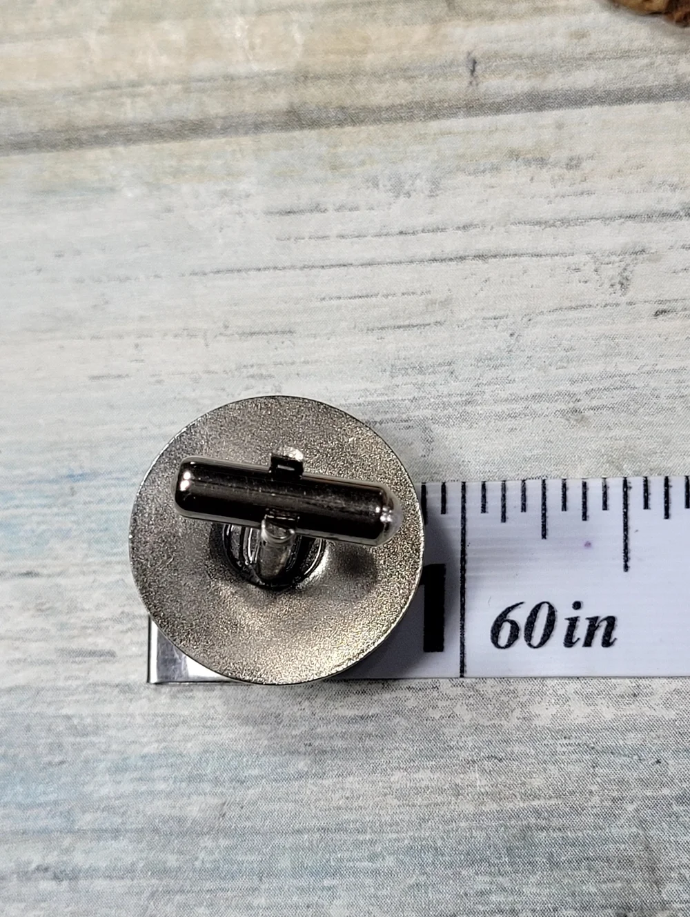 Blue Cufflink and Tie Bar Set - Classic Round Design